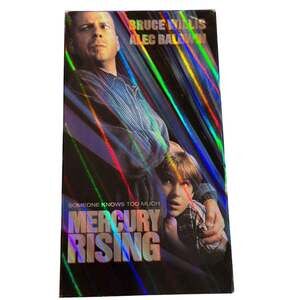 Mercury Rising VHS tape 1998 film Bruce Willis Movie Universal